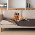 gogobunny Waterproof Blanket, Couch Covers for Dogs, Reversible Protector | 3X Stronger Leakproof, Scratch Proof Durable Furniture Protection, Stain Resistant, Washable, 30x70 Inch Dark/Light Coffee by gogobunny
