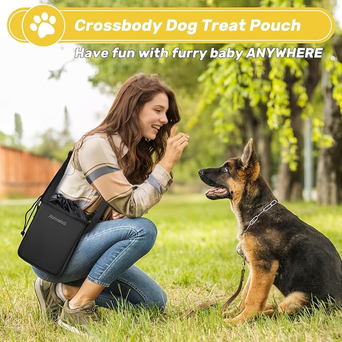 6 Set Dog Travel Bag, Large Pet Travel Kit for Supplies, Black | Includes 2 Food Containers, 1 Pet Organizer for Dogs, 2 Collapsible Bowls, 1 Treat Pouch, Dog Weekend Overnight Bag Luggage - Image 4