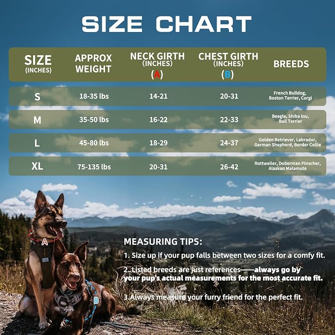AUROTH Tactical Dog Harness for Large Dogs, Heavy Duty No Pull Pet Vest | Easy Control Handle, Adjustable, Reflective, Military K9, for Doberman Husky Walking Hunting Hiking, Bohemia Green, X-Large - Image 7