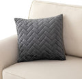 Eismodra Throw Pillows,Couch Cover,Sofa Cover,Sectional Couch Covers for 3 Cushion Couch,Sofa Slipcovers for Dogs Cats Pet Loveseat Recliner Leather L Shaped,Dark Gray 18 x 18 Inches (Only 1 Piece) by Eismodra