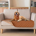 gogobunny 100% Double-Sided Waterproof Dog Bed Cover Pet Blanket Sofa Couch Furniture Protector for Puppy Large Dog Cat, Reversible (32x53 Inch (Pack of 1), Dark Pumpkin/Light Pumpkin) by gogobunny