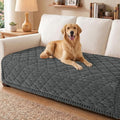 Smiry Couch Cover for Dogs Washable, Non Slip Fuzzy Pet Sofa Protector | Soft Thick Furniture Cover for Sofa, Loveseat and Sectional, Scratch & Pet Hair Resistant (Dark Grey, 43" x 82.7") by Smiry