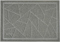 Cat Litter Box Mat, Kitty Premium PVC Pad, Durable Trapping Rug, Phthalate Free, Urine-Resistant, Scatter Control, Mosaic, L 35 x 23 Inch, Cadet Grey by WePet