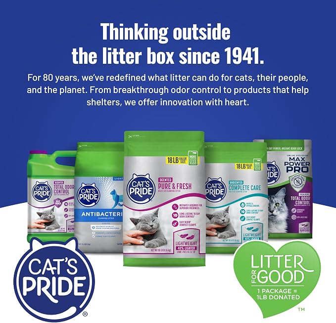 Cat's Pride Natural Care Odor-Eliminating Hypoallergenic Litter 15lb - Image 8