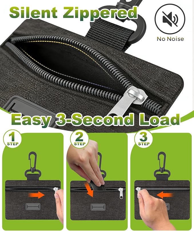 Charmount 200 Pack Dog Poop Bags Rolls with Zippered Pouch Dispenser Holder | Extra Thick Leak-Proof Unscented Waste Bags, Coreless Easy Load for Small to Large Dogs - Image 5
