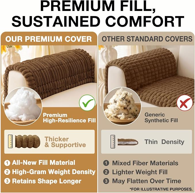 hyha Couch Cover for Dogs, Washable Non Slip Plush Flannel Sofa Protector | Thick Flannel, Anti-Slip Backing, Pet Hair & Scratch Protection, Fits Sofa & Loveseat (35.4" x 88") - Image 10