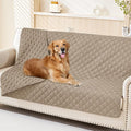 Smiry Waterproof Reversible Pet Couch Covers for Dogs | Pet Friendly, Soft Fabric, Washable Sofa Furniture Protector for Dogs Cat Kids, Checkered (68"x82", Taupe/Taupe) by Smiry