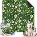 Washable Pee Pads for Dogs, Reusable Puppy Potty Training Pads, Ultra-Absorbent Thick Waterproof Leak-Proof Non-Slip Pads & Mat for Crate, Playpen, Floor, Whelping & Housebreaking , 2 Pack 54"x54" by Verdasun