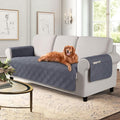 TAOCOCO Waterproof Couch Covers for Dogs, Non Slip Pet Sofa Cover, 3 Seater | Washable Couch Seat Covers with Arms for 3 Cushion Couch, Dog Couch Cover Protector, Pockets & Backless Design, Dark Grey by TAOCOCO