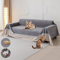 Loiion Cat Scratch Proof Furniture Protector Waterproof Sofa Cover 134"x91" | Pet-Friendly Couch Protector, Anti-Scratch & Anti-Slip Sofa Cover For Cats Dogs Kids, Machine Washable by Loiion