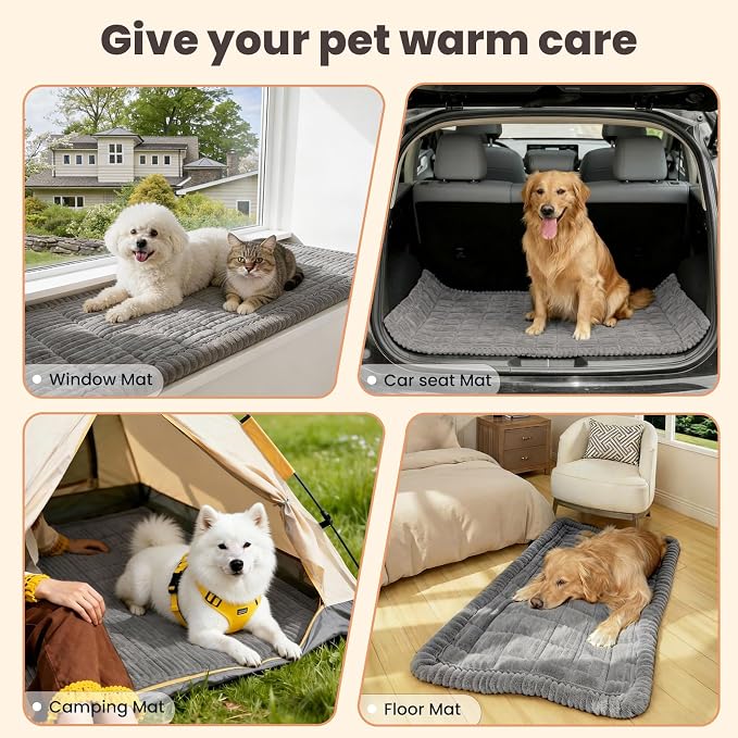 Couch Cover for Dogs Washable, Non-Slip Pet Couch Covers for Sofa, Fuzzy Dog Couch Cover Blanket, Thick, Soft, Plush Couch Cushion Covers for Sofa Protector (Dark Gray, 27.6" x 27.6"/70 x 70cm) - Image 6