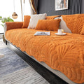 Couch Covers Plush Quilted Sofa Covers for Sectional Sofa Washable | Palm Leaves Couch Cover Chenille Non Slip Sofa Covers Soft Sofa Slipcover Furniture Protector for Pets Kids Children Dogs Cat by WelcometoXSlive