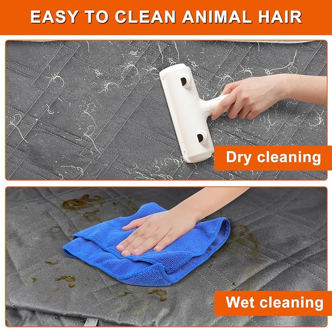 Dog Car Seat Cover for 2014-2025 Mazda CX-5 2020-2025 Mazda CX-30 | Waterproof Pet Bench Seat Cover for Back Seat, 600D Heavy Duty Scratch Proof Nonslip Truck Seat Covers for Dogs - Image 7