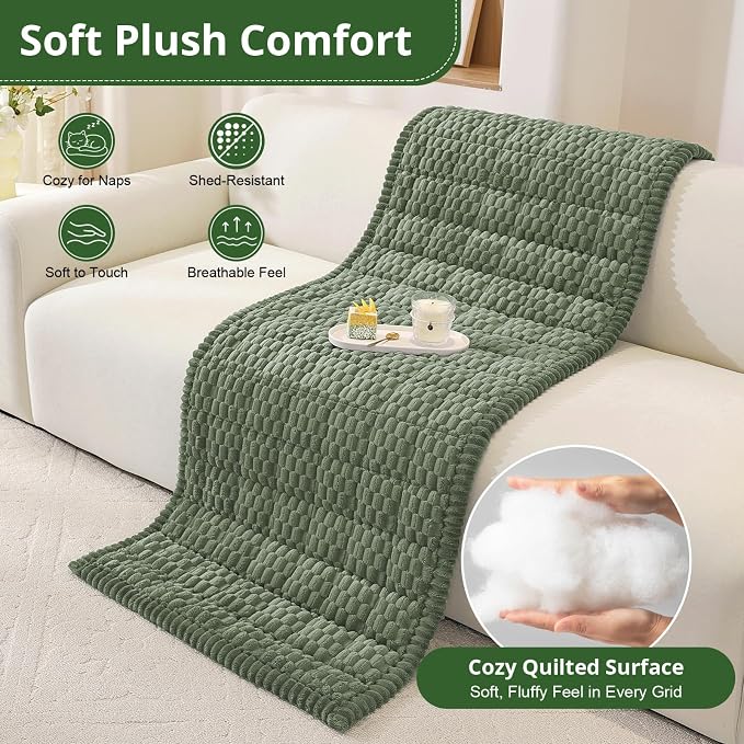 OstepDecor Couch Cover for Dogs, Washable Non Slip Sofa Cover for Pets | Soft Couch Covers for Sofa, Loveseat and Sectional, Furniture Protector Against Pet Hair & Dirt (35.4" x 70.9", Green) - Image 6