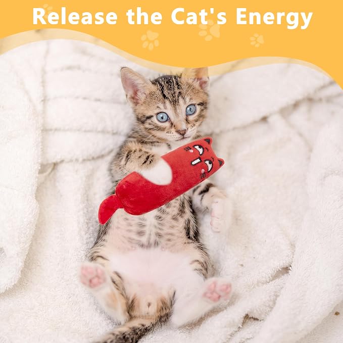 5pcs Catnip Toys, Funny cat Toy, bite Resistant cat Toys | Indoor Cartoon cat Toys for cat,cat chew Toys - Image 6