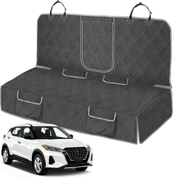 Dog Car Seat Cover Fit for 2018-2026 Nissan Kicks | Waterproof Pet Bench Seat Cover for Back Seat, 600D Heavy Duty Scratch Proof Nonslip Truck Seat Covers for Dogs by Kistrba