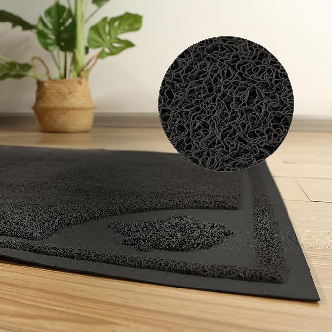 Mr. Pen- Large Cat Litter Mat, 23”x 35”, Black Cat Litter Box Mat | Cat Litter Mat Litter Trapping Mat, Cat Mats for Litter Large, Litter Mat for Litter Box, Large Litter Mat - Image 7