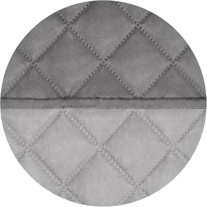 PureFit Reversible Quilted Couch Covers for Dogs Loveseat Sofa Cover 54" | Gray/Light Gray, Water Resistant Couch Protector, Washable Pet Couch Cover with Non Slip and Elastic Straps For Kids - Image 5