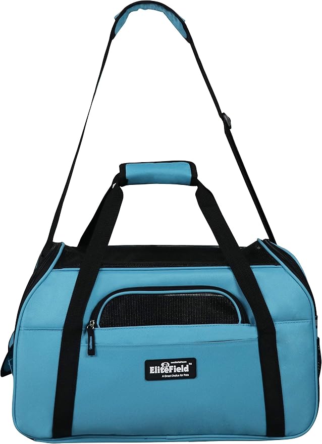 EliteField Soft-Sided Pet Carrier for Cats & Small Dogs (3-Year Warranty) | Airline Approved, Removable Bed & Cover, Built-In Leash, Luggage Sleeve, Seat Belt Loop, Waterproof, Durable, Foldable - Image 6