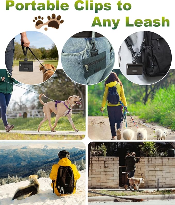 Charmount 200 Pack Dog Poop Bags Rolls with Zippered Pouch Dispenser Holder | Extra Thick Leak-Proof Unscented Waste Bags, Coreless Easy Load for Small to Large Dogs - Image 6