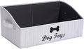 Morezi Dog Toy Basket - Organize Pet Toys, Blankets, Leashes, Chews in Living Room, Playroom, Closet, Shelf - Grey by Morezi