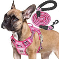 Beebiepet Heavy Duty Tactical Dog Harness for Small Dogs, No Pull Adjustable Pet Harness Reflective Service Training Easy Control Pet Vest Military K9 Working Dog Harnesses- Small, Pink Camo by Beebielove