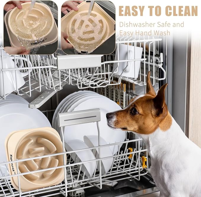 Slow Feeder Dog Bowls for Large Dogs | Non-Slip Base, Anti-Choking Design, Reduces Bloating & Overeating, Easy to Clean, 4 Cups - Image 6