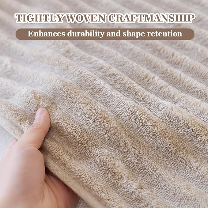 MYSKY HOME 100% Waterproof Couch Cover, Couch Covers for Dog Washable, Non Slip Couch Covers for 3 Cushion Sofa Pet Friendly, Sofa Covers Slipcover Furniture Protector Dog Bed Cover, Khaki, 35"x70.9" - Image 8