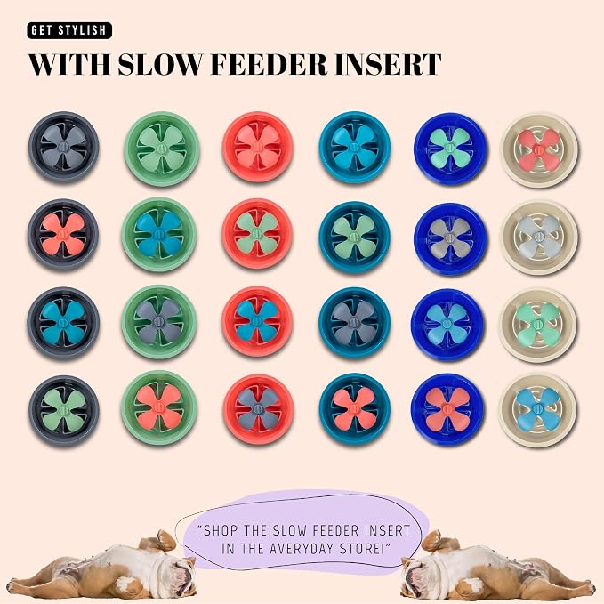 AVERYDAY Slow Feeder Dog Bowls for Large Breeds Fits Raised Feeding Station, Puzzle Dog Food Bowls to Slow Down Eating, Dogs Feeding Bowl with Non-Slip, Slows Feeder Pet Bowl for Wet and Dry Food - Image 8