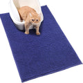 VIVAGLORY Cat Litter Mat Softgrip Litter Trapping Mat, 31"× 20", Navy Blue | Litterbox Rug Box Catcher for Indoor & Floor, Easy Clean Washable Less-Mess Waterproof for Cat by VIVAGLORY