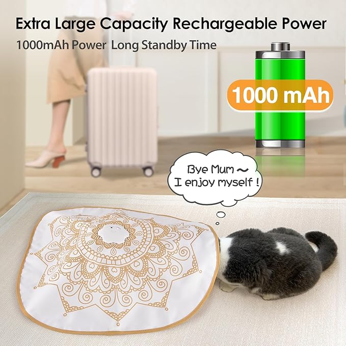 ORSDA Cat Toys for Indoor Cats, 4 in 1 Interactive Cat Toys, Automatic Cat Toy Kitten Toy, Rechargeable Electric Enrichment Toy for Cat Toy for Bored Indoor Adult Cats Hide and Seek, Whack-A-Mole - Image 6