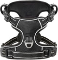 HEELE Dog Harness Dog Harness Small Dog No Pull Harness with Soft Handle Reflective Harness Adjustable, Black, S | Soft Breathable Padded Pet Vest, No Pull No Choke, Adjustable 2 Metal Rings for Outdoor Walking Training by HEELE