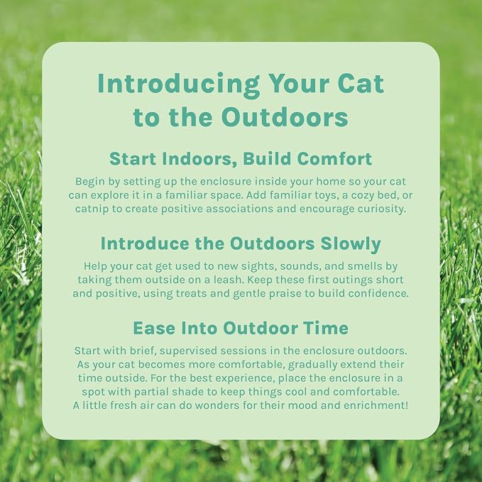 Kitty City Catio Outdoor 10' Cat Tunnel – 10‑Foot Cat‑Sized Play Tunnel, 11” Diameter, Modular Catio Connector for Cats & Small Pets - Image 9
