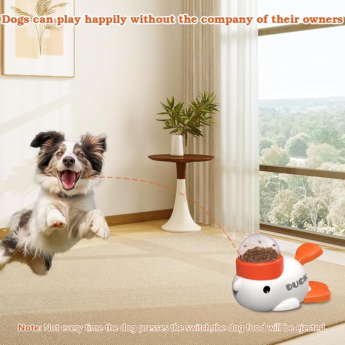 Dog Interactive Treat Dispenser Toy, Food Puzzle Slow Feeder (White) - Image 5