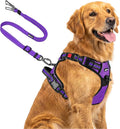 Joytale No Pull Dog Harness & Seat Belt, Easy On 3-Buckle, XL, Purple | Front Clip Reduces Pulling, Escape-Resistant Design, Adjustable Fit, Soft Padding for Comfort, Secure Tether for Safer Travel by Joytale
