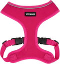 Best Pet Supplies Voyager Aerolite Over the Head Dog Harness, No Pull Breathable Air Mesh Vest, Quick Dry with Reflective Stitching, Adjustable Escape Resistant Harness - Fuchsia, Large by BestPetSuppliesLLC