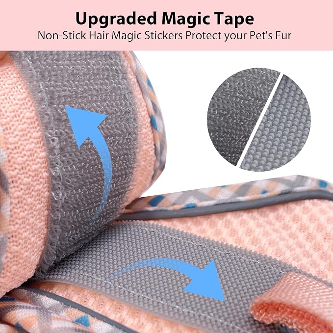 Teacup Puppy Harness with Leash, Escape-Proof Design, Pink S | No Pull Step-in Dog Vest Harness, Breathable Mesh, Reflective Design with Magic Tape, Outdoor Use for Poodles, Pomeranians - Image 6