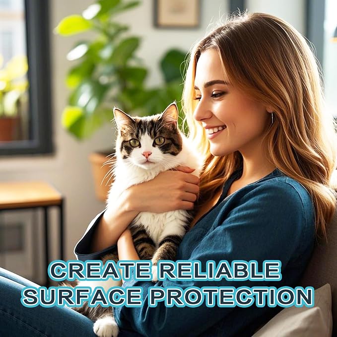 Thicken Vinyl Anti Cat Scratch Furniture Protector，165’’ X 12.4’’ Cat Scratch Deterrent for Furniture, Single Side Couch Protector for Sofa, Couch, Carpet, Door and Chair - Image 7