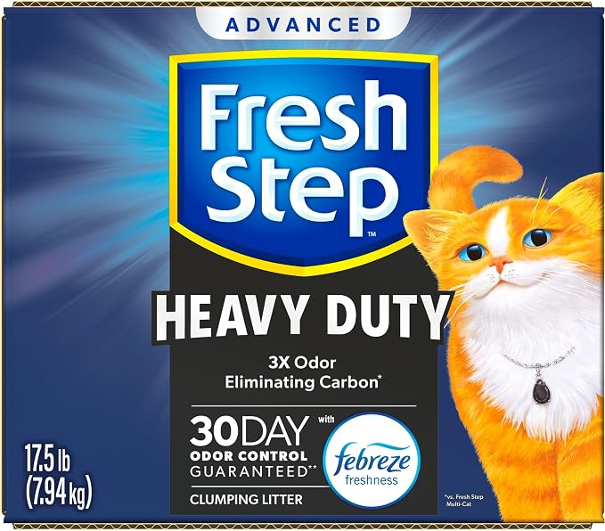Fresh Step Heavy Duty Odor Block Advanced Multi Cat Clumping Litter with Febreze, 52.5 lb (Package May Vary),(17.5lb Pack x 3) - Image 15