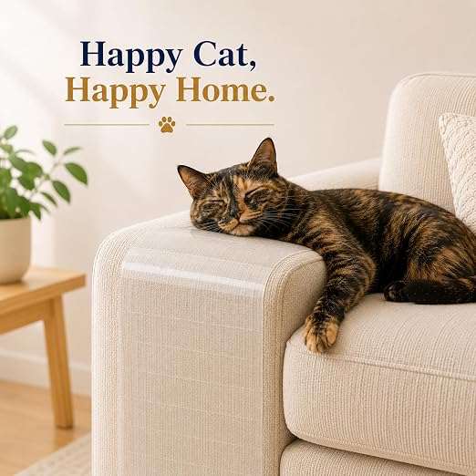 2.5" x20' Furniture Protector for Cats, Cat Scratch Deterrent Tape for Couch & Sofa, Clear Anti Scratch Furniture Protection, Protect Carpet, Door & Wall, Residue-Free - Image 8