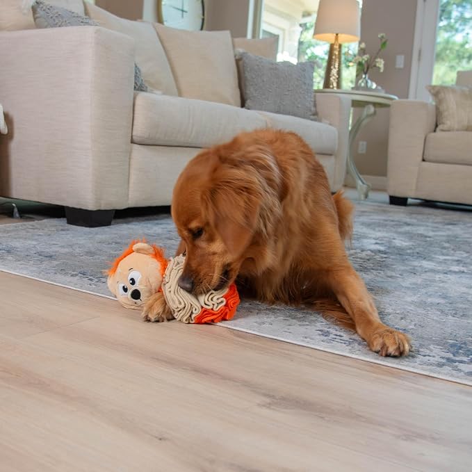Outward Hound by Nina Ottosson Stuff N' Snuffle Plush Snuffle Ball Dog Puzzle, Lion, Multicolored - Image 7