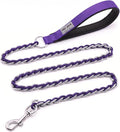 S-ETOVUS-Chain Dog Leash, Bite-Proof Metal Leash, with Padded Handle | Three Sizes 7.25FT/5.2FT/4FT, Woven From Nylon Rope And Chain, Durable And Bite-Resistant, Comfortable With Padded Handles by S-ETOVUS