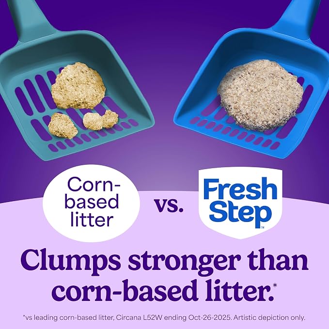 Fresh Step Odor Shield Multi Cat Clumping Cat Litter, 14 lb. | Febreze Freshness, Odor Shield with Ammonia Block Technology, Low Dust, Compatible with Most Automatic Litter Boxes - Image 5