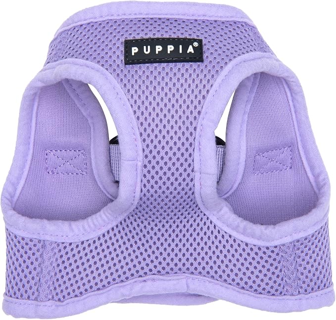 Puppia Soft Vest Dog Harness Step-in Padded Mesh No Choke No Pull Comfortable Walking Running Training for Small Medium Large Dogs, Violet, Medium - Image 3