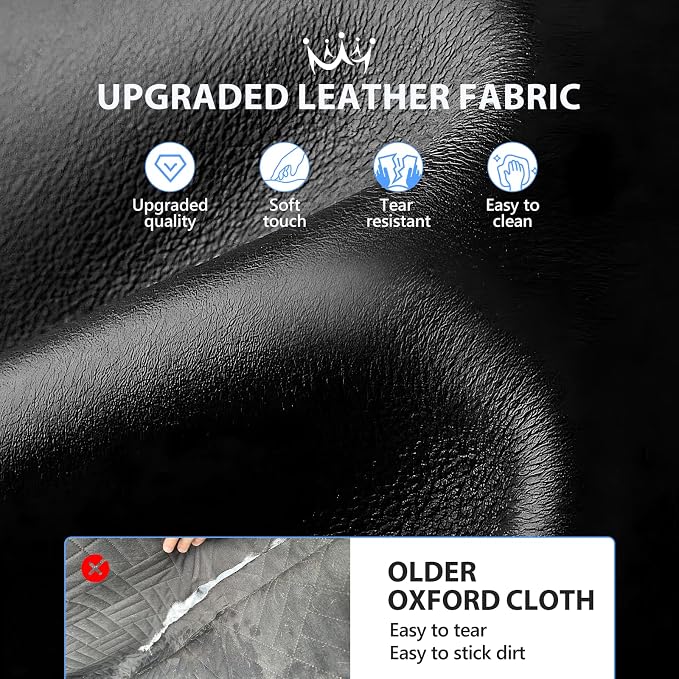 Dog Truck Seat Cover Back Seat, Hard Bottom, PU Leather, XL | Anti Scratch Pet Travel Hammock for F150, RAM1500, Sierra, Tundra, Silverado, Waterproof, Easy Clean, Non-Slip, Holds 420lbs - Image 3