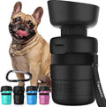 lesotc Dog Water Bottle, Portable Water Dispenser with Travel Water Bowl, Leak Proof Pet Travel Squeeze Bottle, Puppy Essentials Dog Stuff Accessories for Outdoor Walking, Hiking, Camping by lesotcbrand