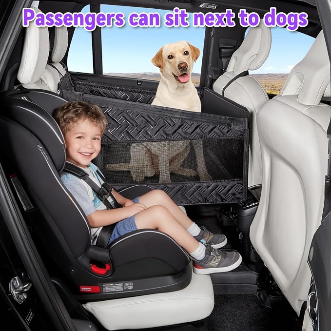 TKYZ Dog Car Seats for Large Medium Dogs Car Seat Cover,Puppy Pet Carseats(Black, Large Dog) - Image 3