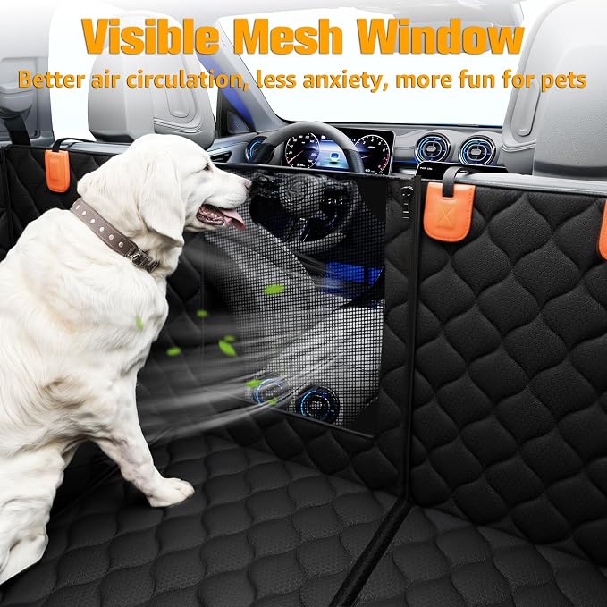 PETICON Convertible Backseat Extender for Dogs, Hard Bottom Dog Seat Cover | Converts to Passenger Mode, 3 Rigid Panels, 400lbs, Waterproof Scratchproof 600D Oxford, Non-slip, Fits Cars/Trucks/SUVs - Image 6