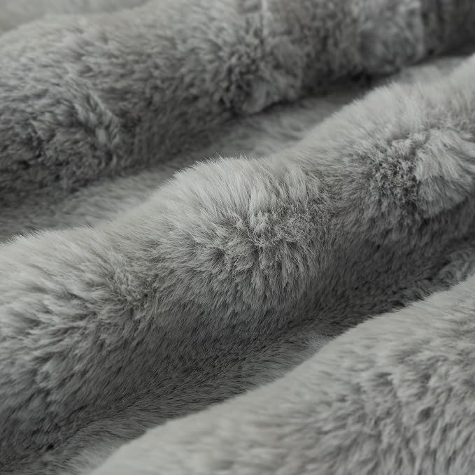 Faux Fur Couch Cover for Dogs, L Shaped Sofa Cover for Pets. | 27"x82",Light Grey,L Shaped,Washable,Non-Slip,Furniture Protector,No Linting,Pet Friendly,Living Room. - Image 6