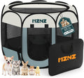 Dog Playpen, Portable Cat Playpen Crate Indoor for Dogs Cats Rabbits, Foldable Small Animal Guinea Pigs Bunny Cage Enclosure for Outdoor, Pop Up Dogs Cats Tent Kennel with Carrying Case, Grey by MZNZ